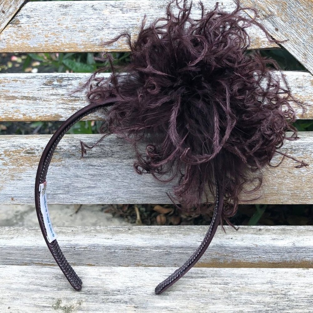 *NWT* Marabou Hard Headband Baby/Toddler/Teen
